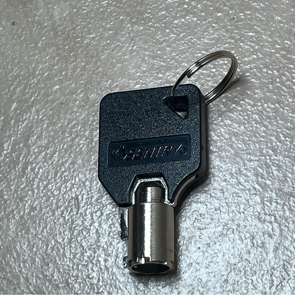 Sentry Black & Chrome Key 3190 Tubular
